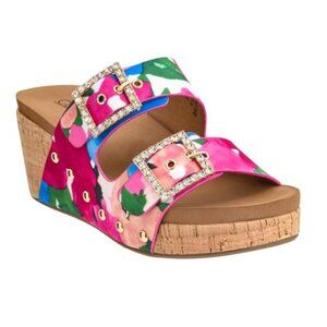 New Corkys Main Squeeze Wedge Sandals in Floral